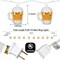 Festive St Patrick's Day Decoration: 3D Beer Mug String Lights, 8.5-foot Party Cup Light with 10 Beer Cups, and Interchangeable Beer Fairy Patio Lights for Summer Bar Birthday Bedroom Club